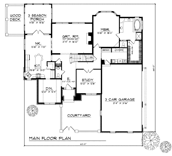 main floor house blueprint