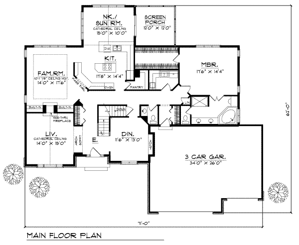 main floor house blueprint