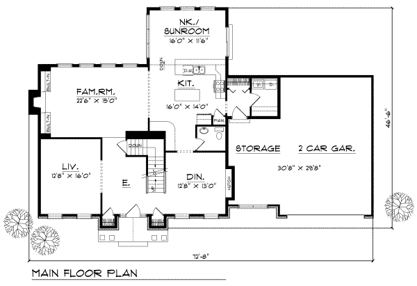 main floor house blueprint