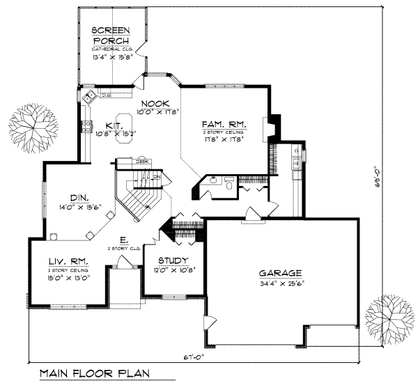 main floor house blueprint