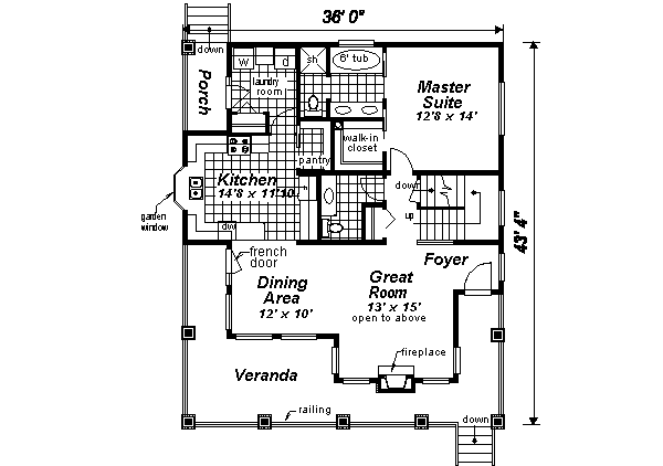 main floor house blueprint
