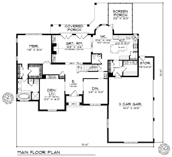 main floor house blueprint