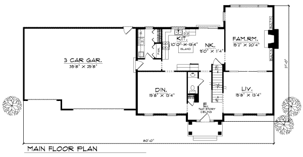 main floor house blueprint