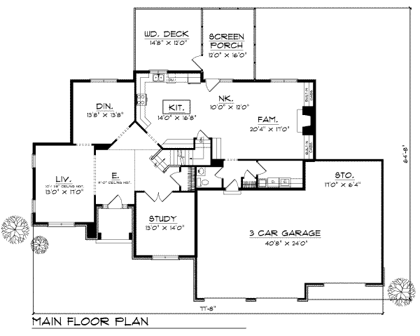 main floor house blueprint