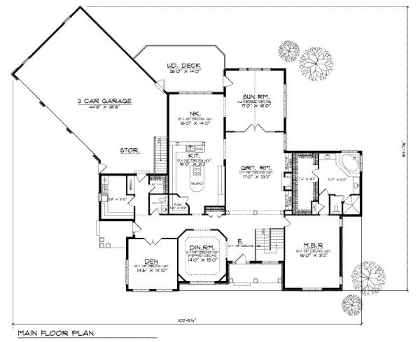 main floor house blueprint