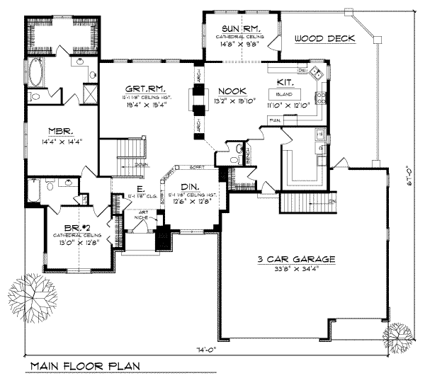 main floor house blueprint