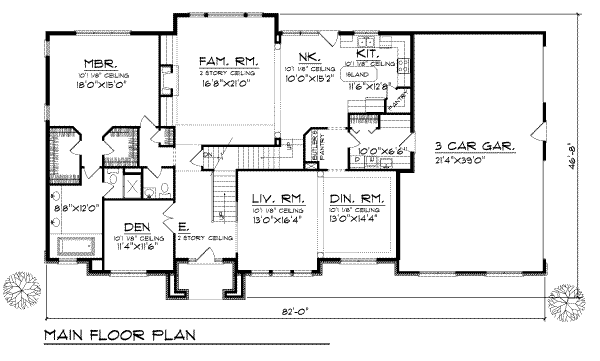 main floor house blueprint