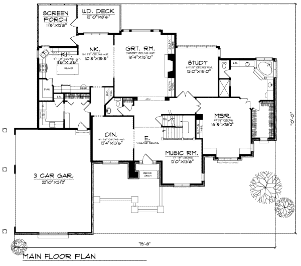 main floor house blueprint