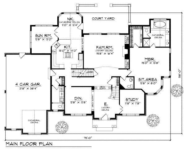 main floor house blueprint