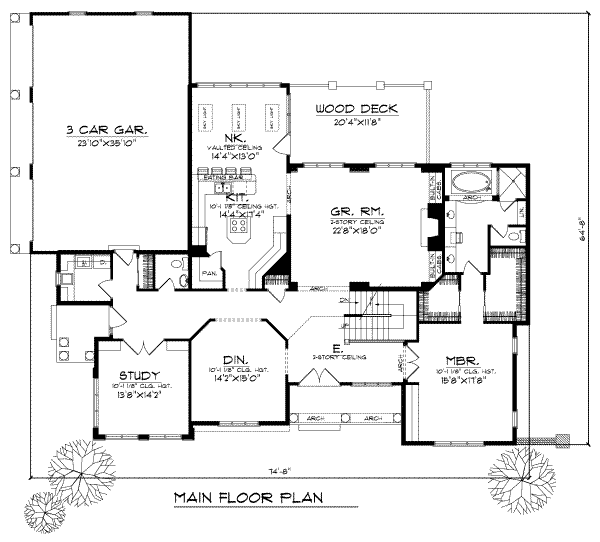 main floor house blueprint