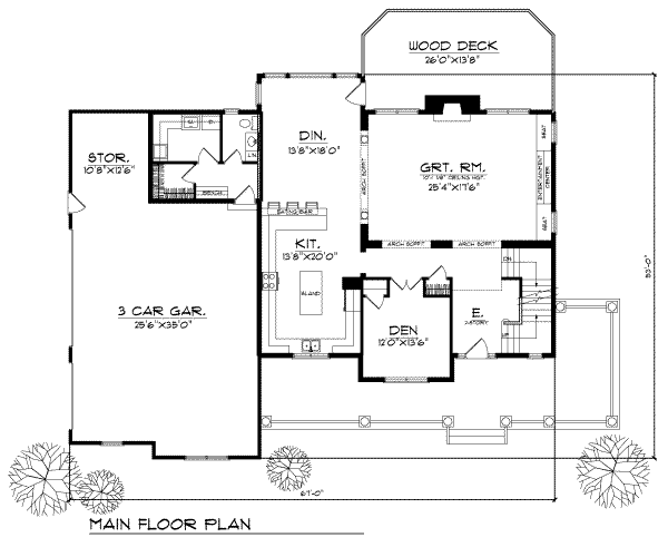 main floor house blueprint