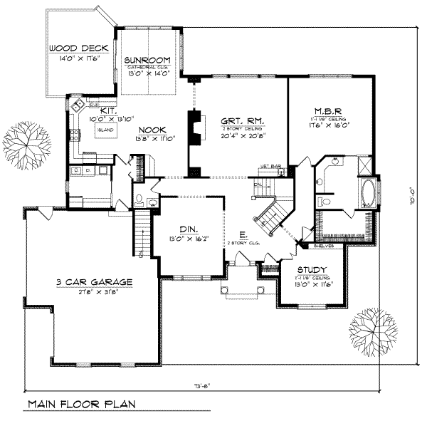 main floor house blueprint