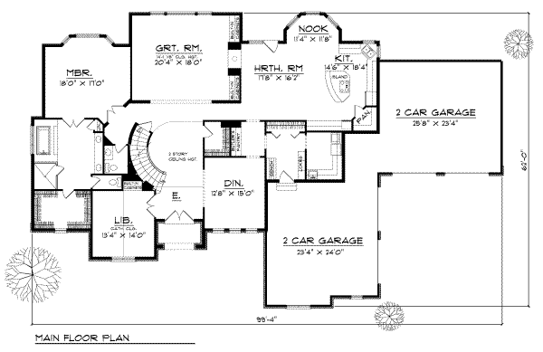 main floor house blueprint