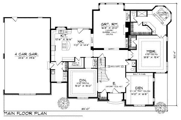 main floor house blueprint