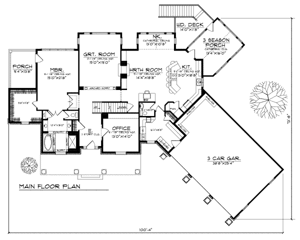 main floor house blueprint