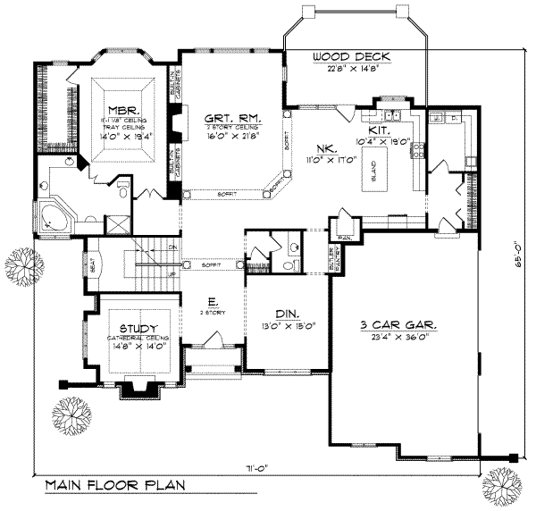 main floor house blueprint