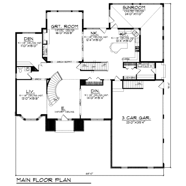 main floor house blueprint