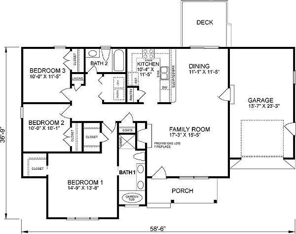 main floor house blueprint