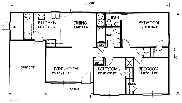 main floor house blueprint