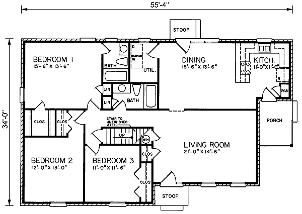 main floor house blueprint