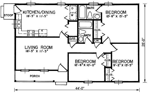 main floor house blueprint