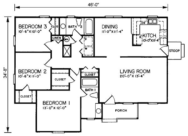 main floor house blueprint