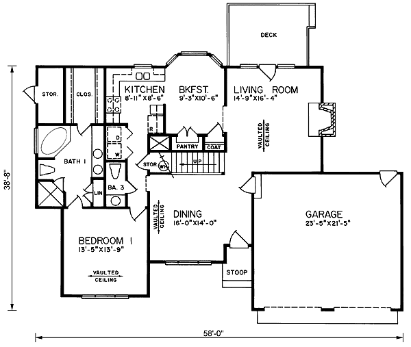 main floor house blueprint