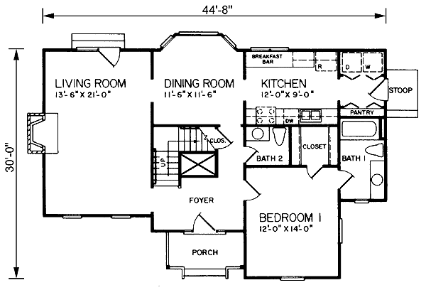 main floor house blueprint