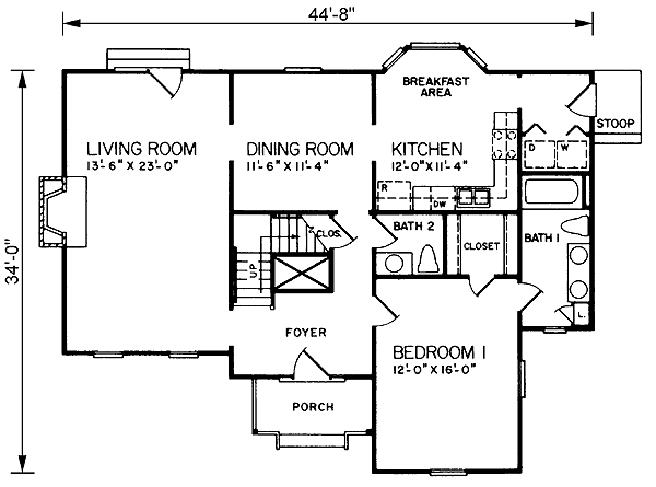 main floor house blueprint