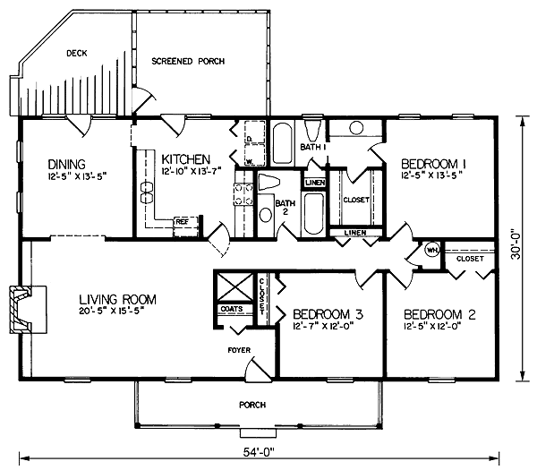 main floor house blueprint