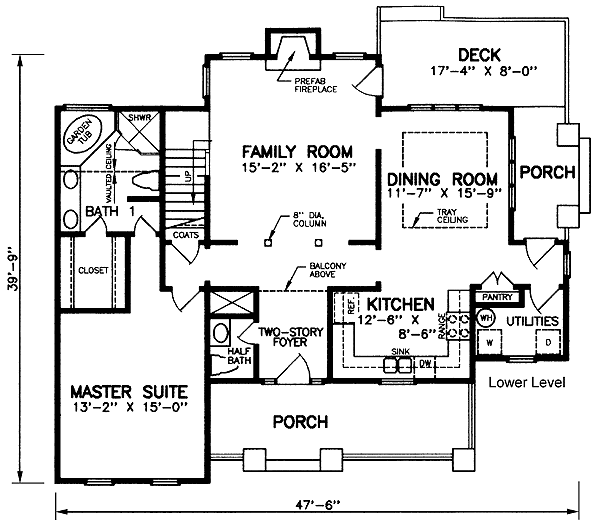 main floor house blueprint