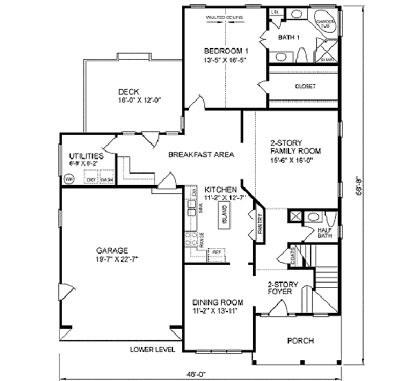 main floor house blueprint