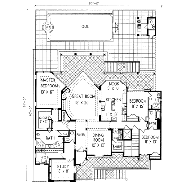 main floor house blueprint