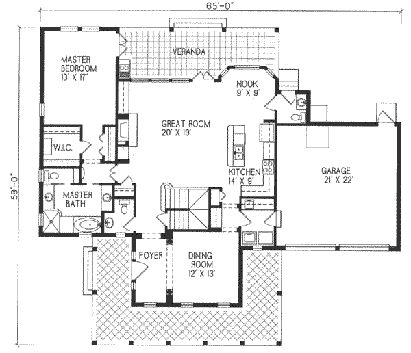 main floor house blueprint