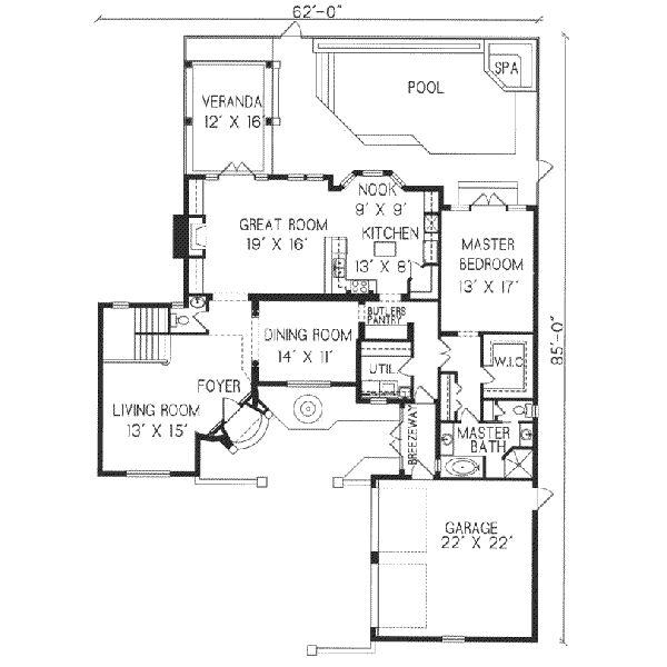 main floor house blueprint