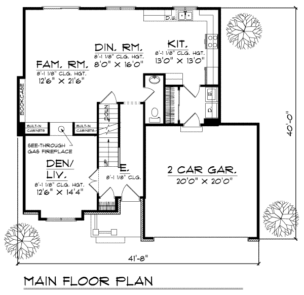 main floor house blueprint