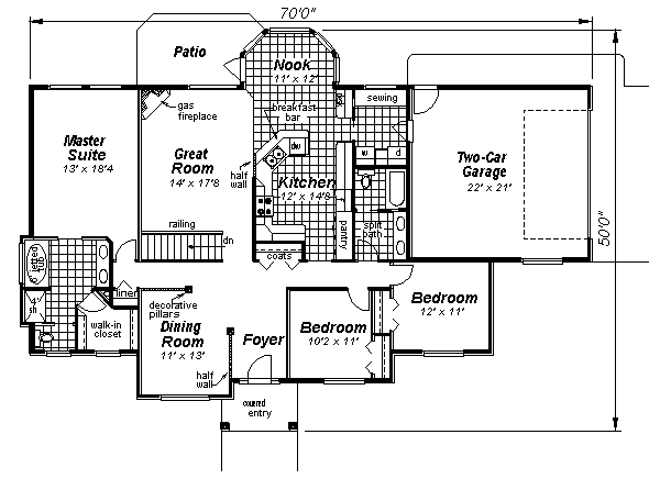 main floor house blueprint