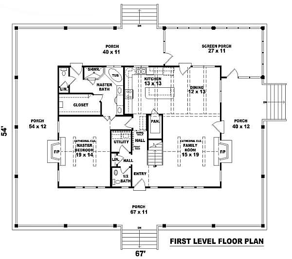 main floor house blueprint