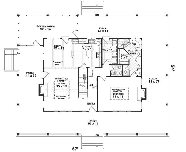 main floor house blueprint