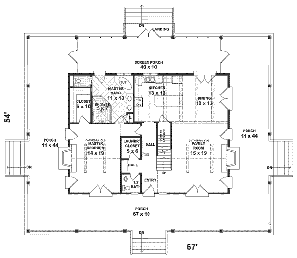 main floor house blueprint