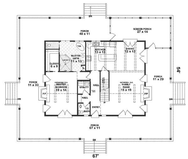 main floor house blueprint