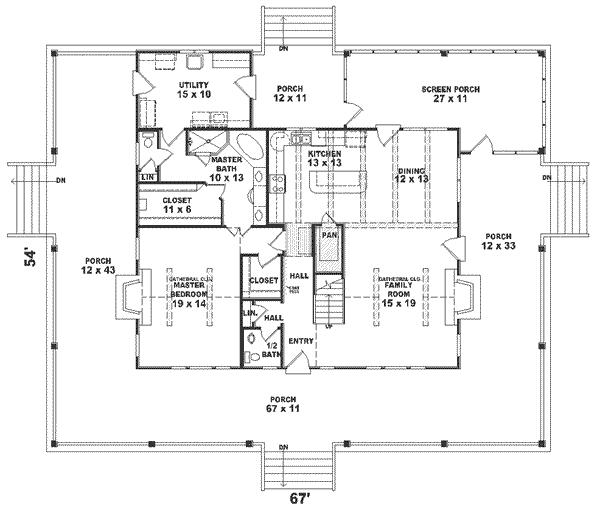 main floor house blueprint
