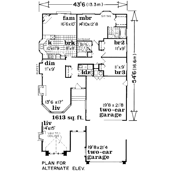 main floor house blueprint