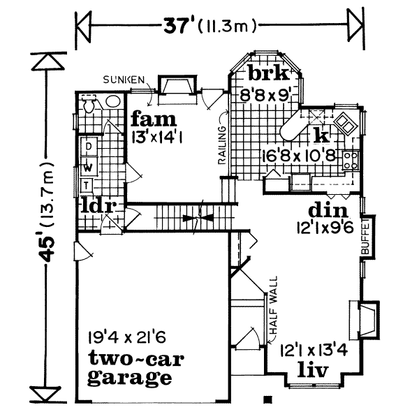 main floor house blueprint