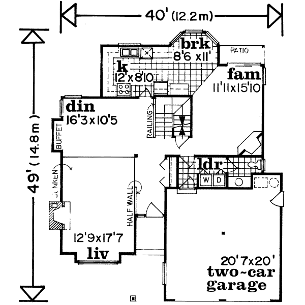 main floor house blueprint