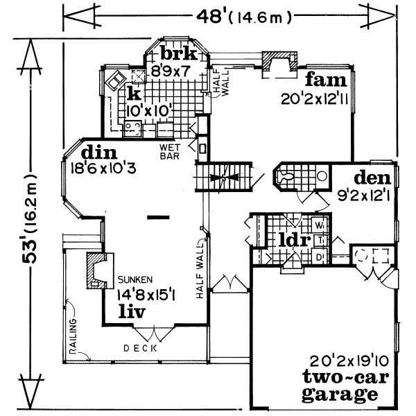 main floor house blueprint