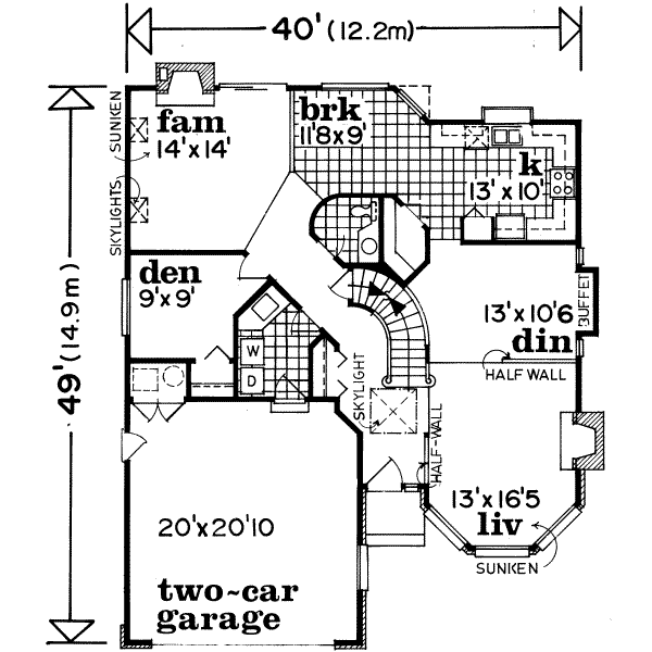 main floor house blueprint