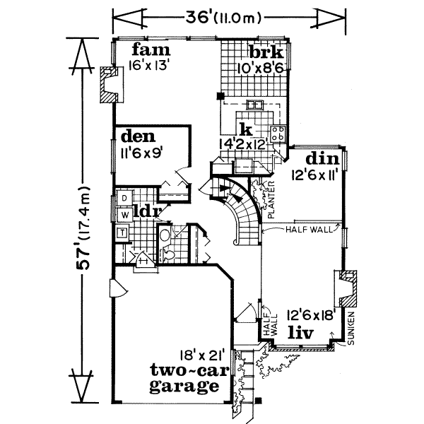 main floor house blueprint