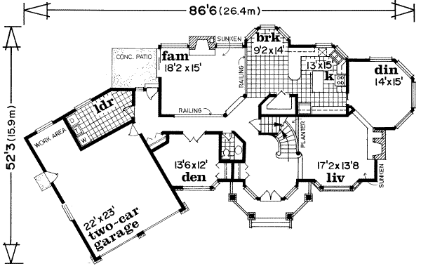 main floor house blueprint