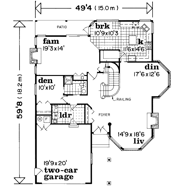 main floor house blueprint